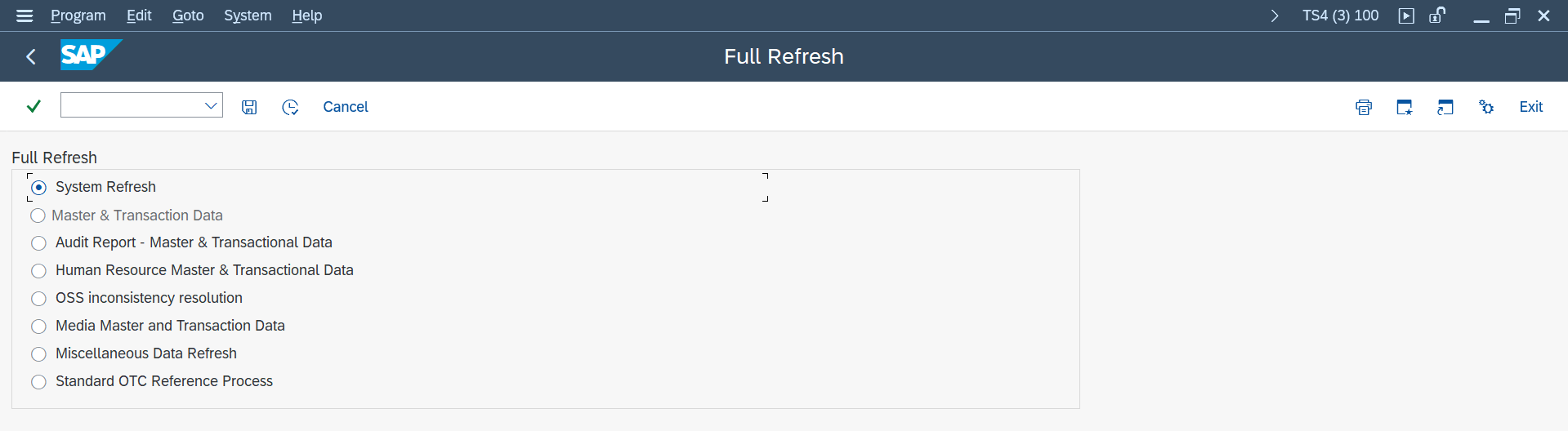 Full Refresh Process